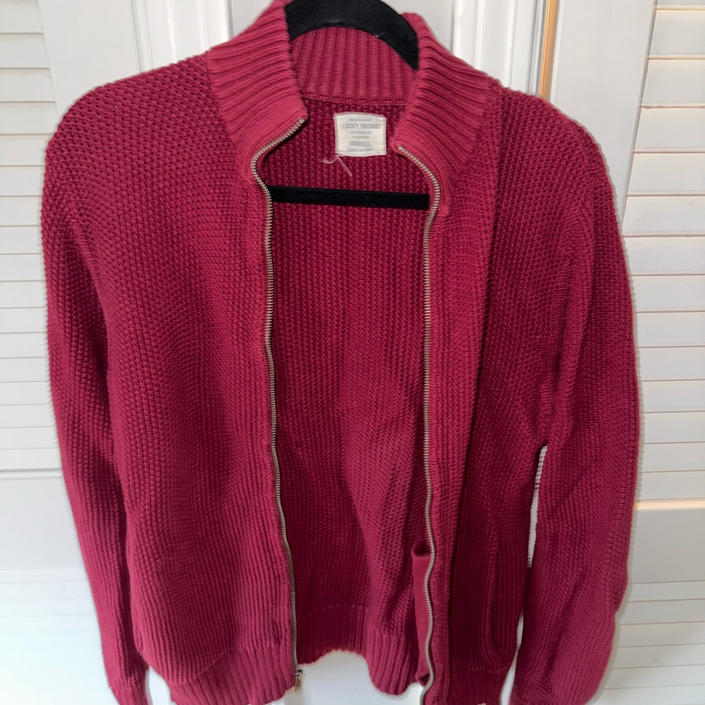 Lucky Brand Red Sweater